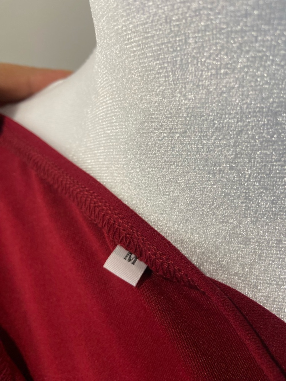 One-Shoulder Red Ruffle Evening Dress - Picture 8 of 8